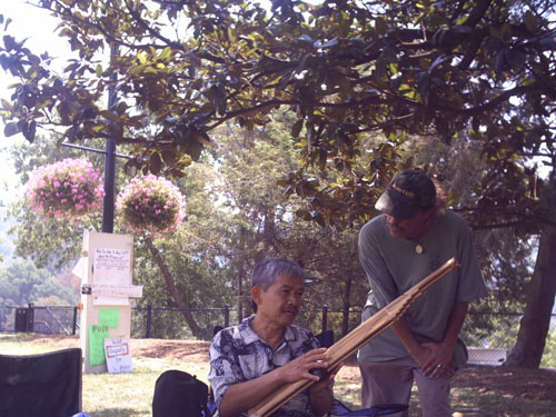 Manoon, *Diuvei and Thai instrument at tree-sit