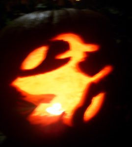 Coven-carved Witch jack o' lantern