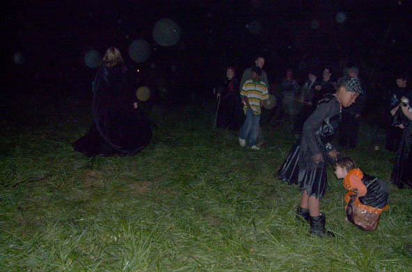Ghostly orbs join the spiral dance