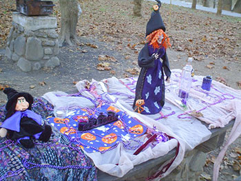 Spirit altar in the Center at Asheville's Free Public Witch Ritual