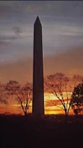 Washington Monument at sunset